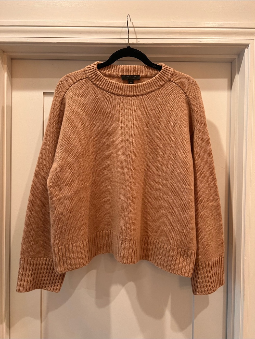 Ann Taylor Women's Cashmere Crewneck Sweater - Camel/Tan